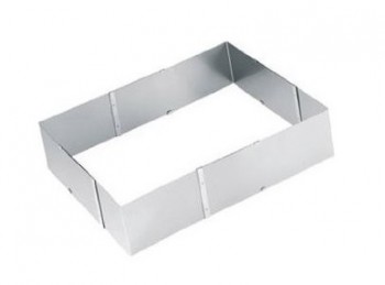 anello cuoci torta regolabile rettangolare inox eva