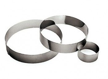 anello disco per torta mousse semifreddo acciaio inox