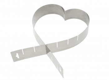 anello stampo forma per torta a cuore acciaio inox