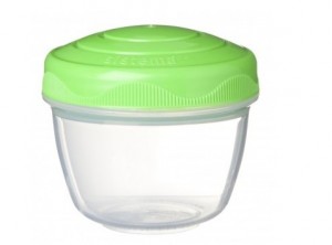 barattolino plastica ermetico chiusura a vite sistema