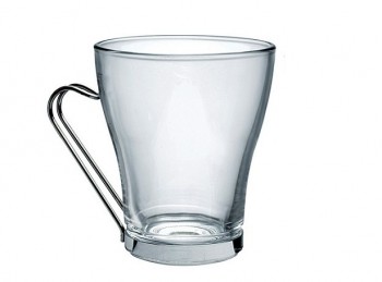 bicchiere vetro temperato con manico bevande calde the