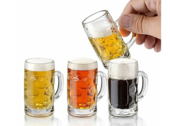 mini boccale birra vetro bavaria shottino grappa