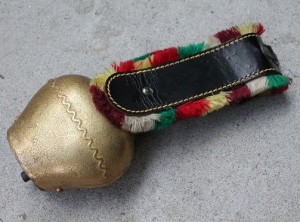 campana decorativa oro austria da appendere con cintura