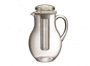 caraffa brocca in plastica con coperchio lt. 3,3
