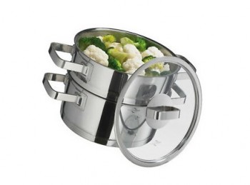 cuoci vapore vaporiera acciaio inox kuchenprofi