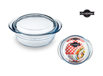 casseruola vetro con coperchio da forno