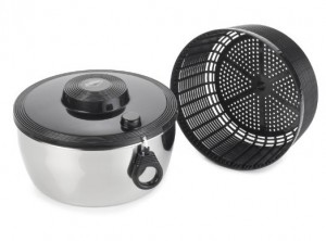 centrifuga insalata kuchenprofi inox sistema trazione corda