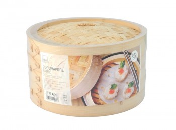 cuocivapore in bamboo doppio cestello
