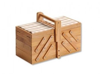 cestino porta cucito in legno bamboo