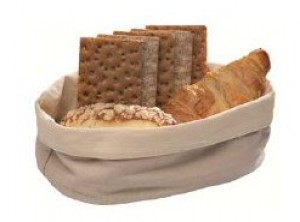 cestino pane cotone lavabile ovale