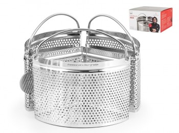 cestino spicchio scalda cuoci pasta acciaio borghese
