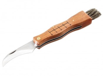 coltello roncola raccolta funghi manico legno