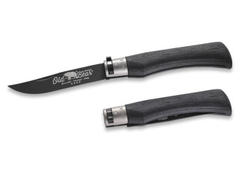 coltello serramanico old bear nero 