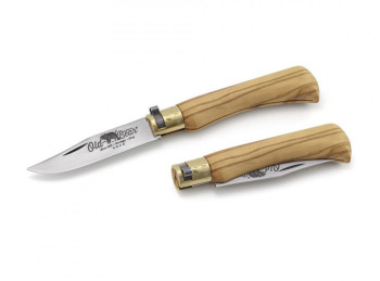 coltello serramanico old bear olivo