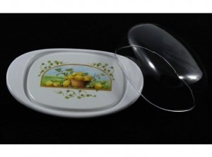 scatola copri burro da frigo e tavola melamina 