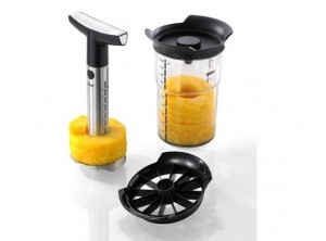 sbuccia pela affetta ananas professionale inox gefu