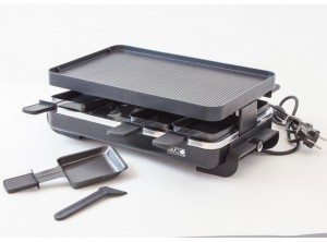 set grill raclette svizzera antiaderente cortina