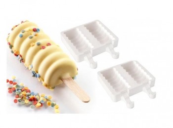stampo kit mini gelati con stecco silicone silikomart