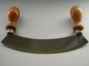 mezzaluna inox manici legno tn