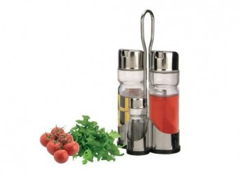 oliera menage completa acciaio inox sorrento