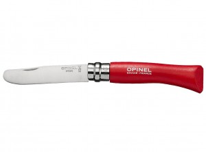 coltello tasca serramanico opinel punta tonda inox color