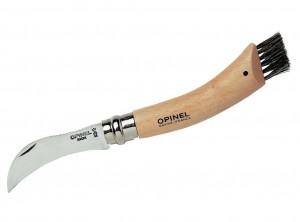 coltello opinel roncola funghi con spazzolino