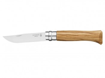 coltello serramanico opinel manico legno ulivo nr. 8