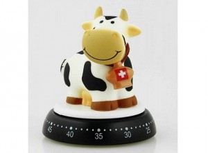 orologio timer contaminuti meccanico mucca