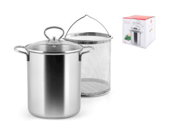 pentola aspargera acciaio inox con cestello 