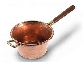 pentola rame paiolo polenta manico lungo