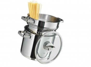 pentola spaghettiera con cestello per piano cottura induzione