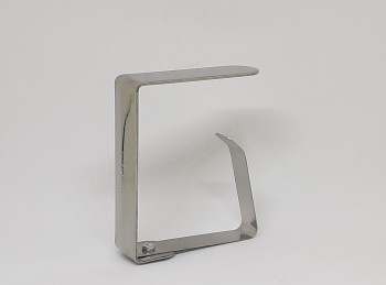 fermatovaglia a molla acciaio inox grande