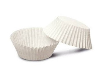 pirottini muffin in carta monouso bianca