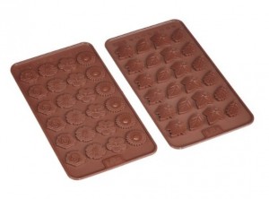 stampi decorazioni cioccolato foglie fiori birkmann