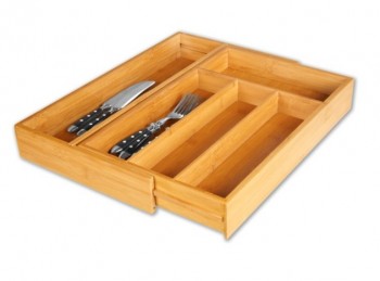 portaposate da cassetto in legno estensibile