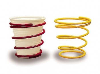 spirale porta bicchiere plastica in metallo verniciato