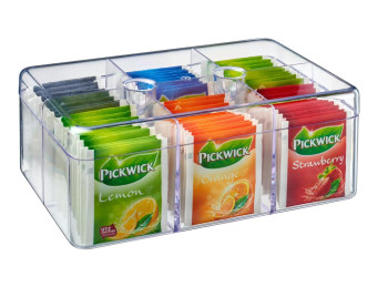 scatola portabustine per te ed infusi in plastica