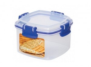 scatola plastica ermetica con ganci frigo freezer