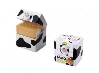 scatola porta sottiletta formaggio soggetto mucca