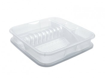 scolapiatti con vassoio raccogli goccia plastica rotho