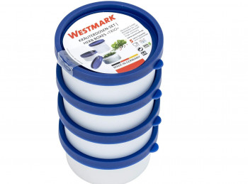set 4 mini contenitore monoporzione ermetico