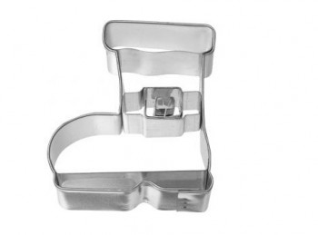 stampino frollino forma stivale scarpone con fibbia babbo natale