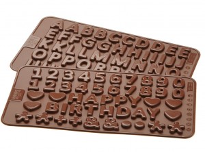 stampo cioccolatini silicone lekue alfabeto e numeri