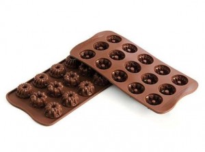 placca stampino cioccolatini silikomart mini budino