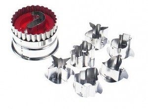 set taglia biscotti linzer espulsione 8 decori natale