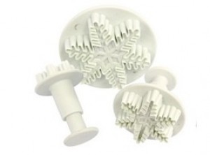 stampo taglia biscotti con pulsante fiocco di neve zenker