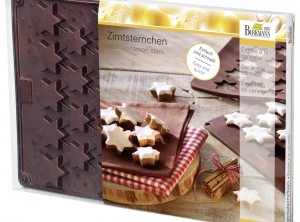 stampo biscotti silicone stelle alla cannella con glassa