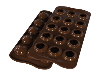 stampo placca cioccolatini mini baci nocciola silikomart