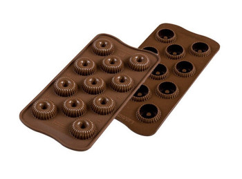 stampo placca silicone per cioccolatini mini ciambellina