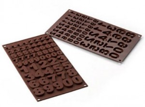 stampo cioccolatini silicone numeri